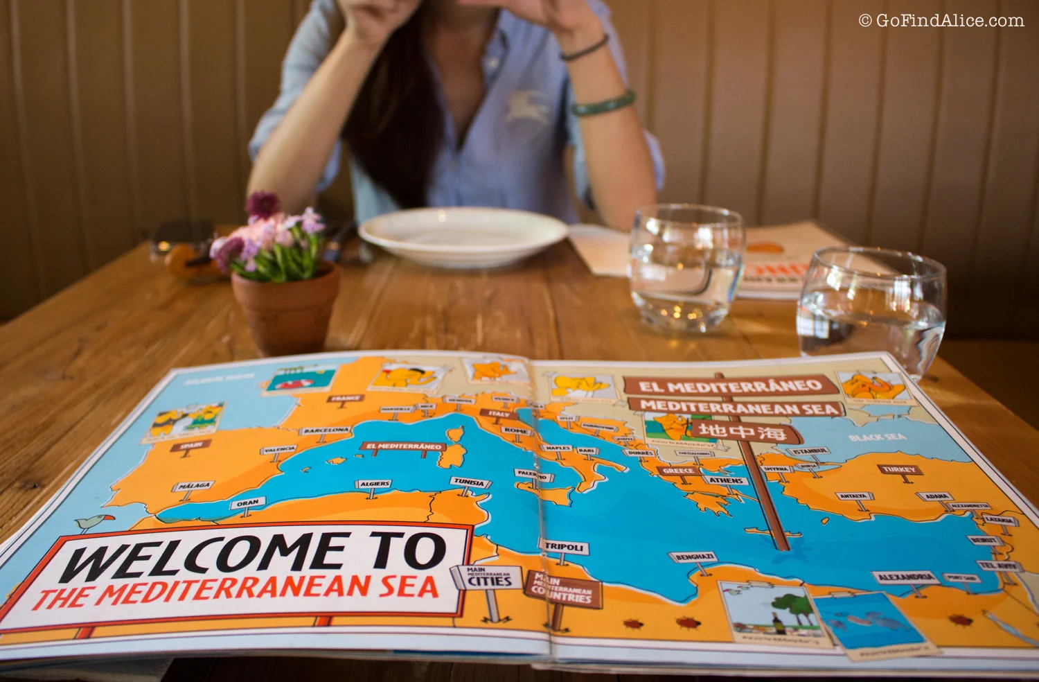 With Shanghai Girls Eats. And cute menu page!