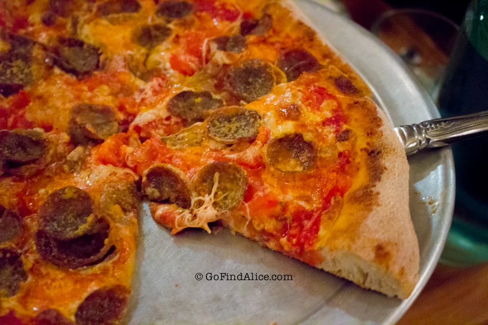 Neapolitan sausage pizza