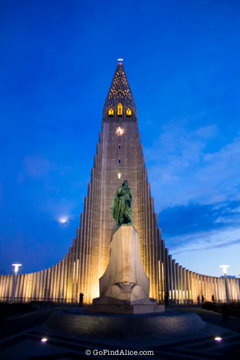 Hallgrímskirkja church in Reykjavik