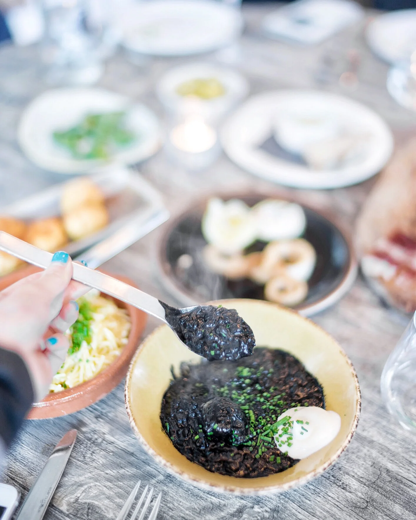 Iberica black rice (Arroz Negro)