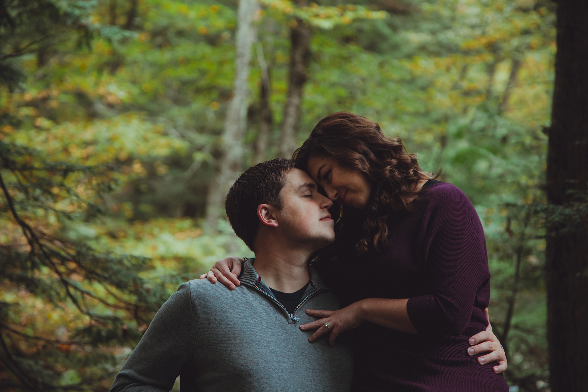  Engagement photo session at Chittenango Falls State Park. 