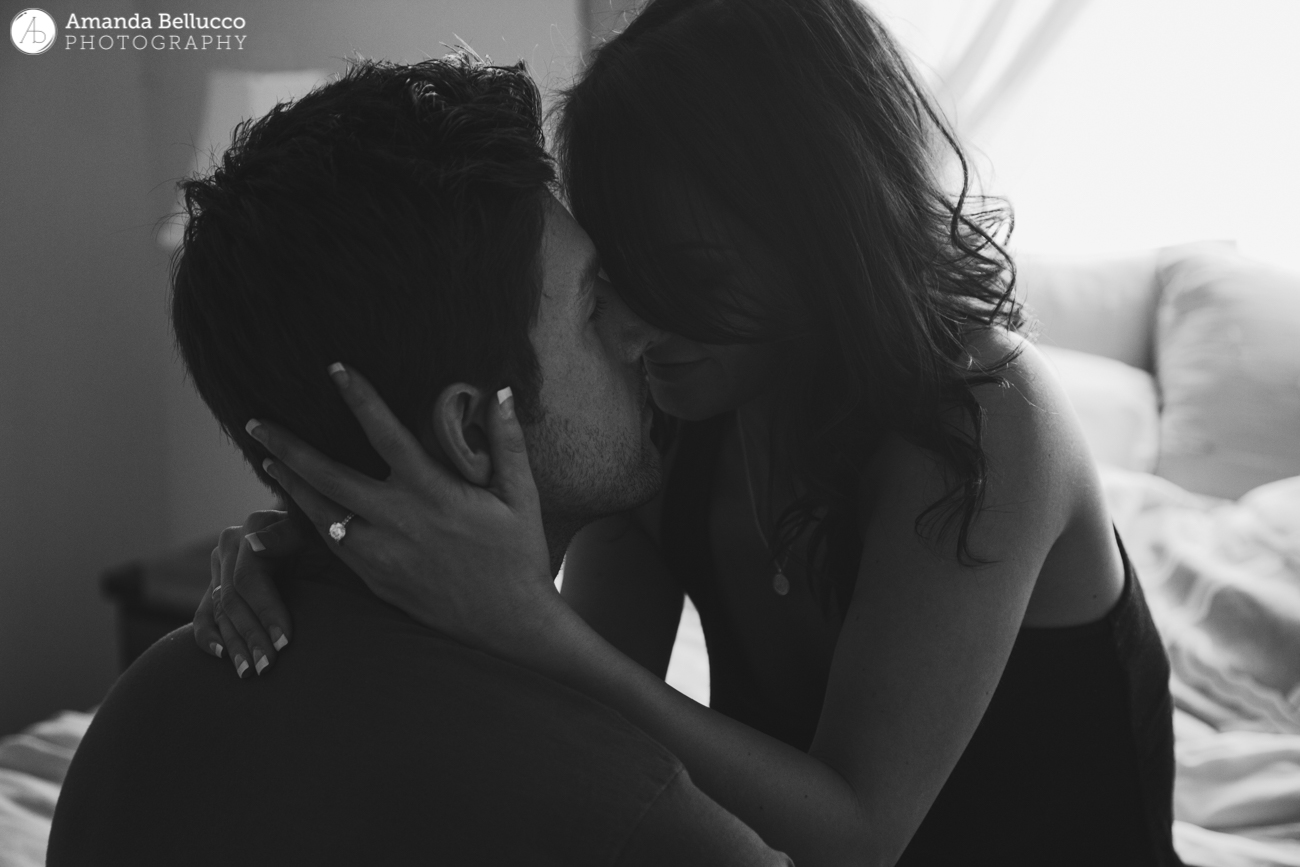 Stephanie + Kyle’s Home Engagement | Syracuse, NY Fine Art Wedding Photographer