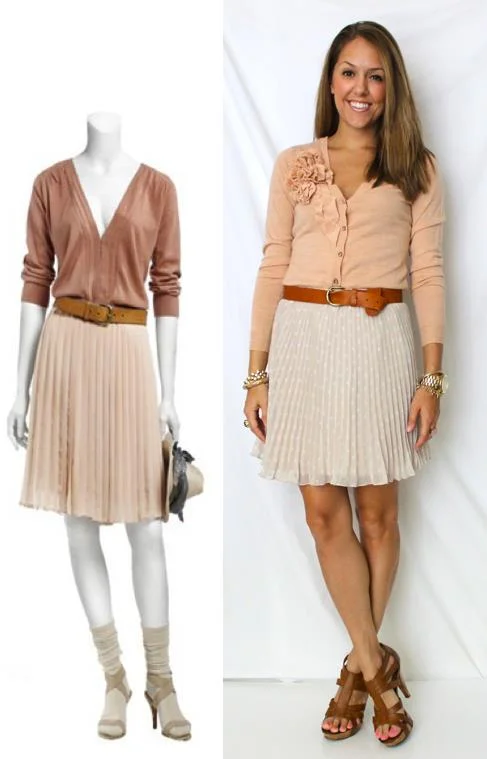 A Cardigan and Skirt Combo