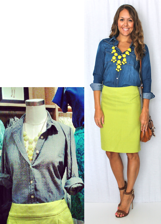 Inspiration: Snapped with my phone at J.Crew