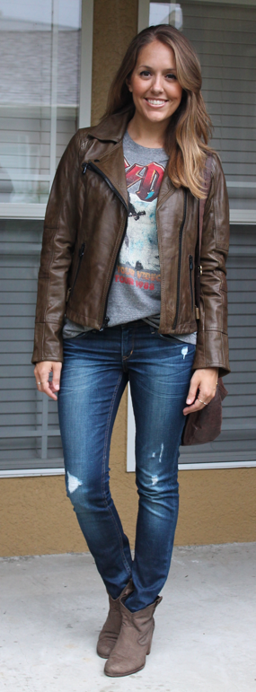 Jesse Womens High Fashion Riveted Moto Leather Jacket