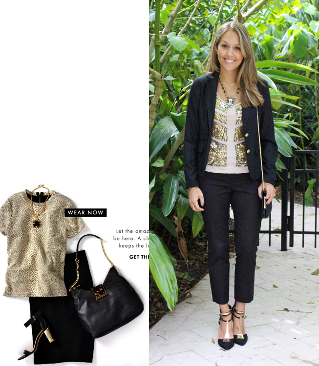black and gold outfit for ladies