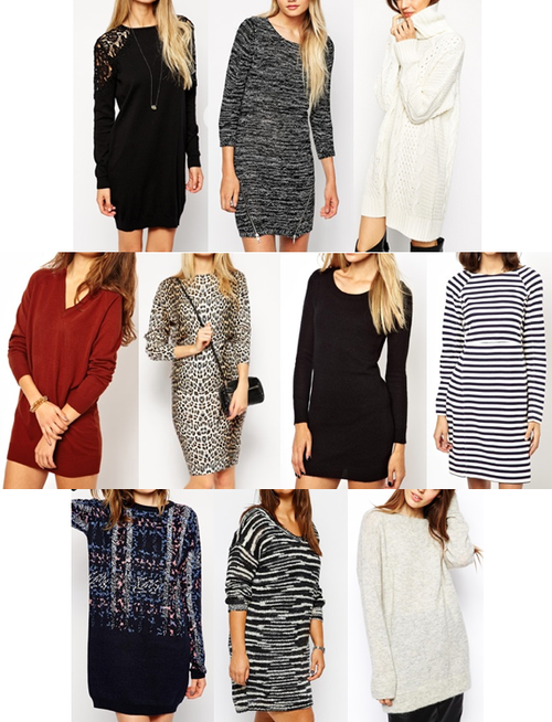 sweater dress outfit black women