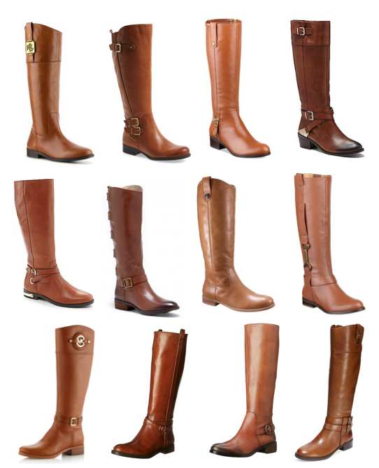 michael kors cognac boots
