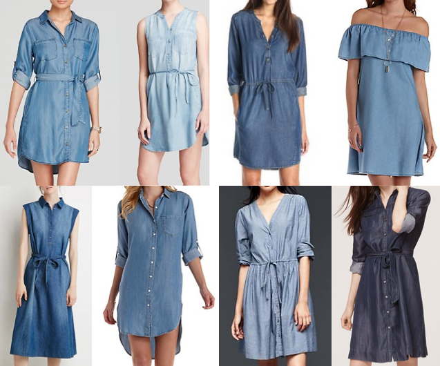 lucky brand chambray dress