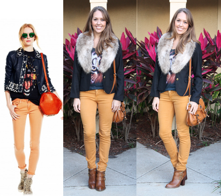 Faux Fur + Graphic Tee