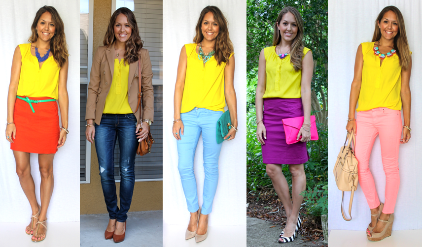 Canary Yellow Top: 5 Ways