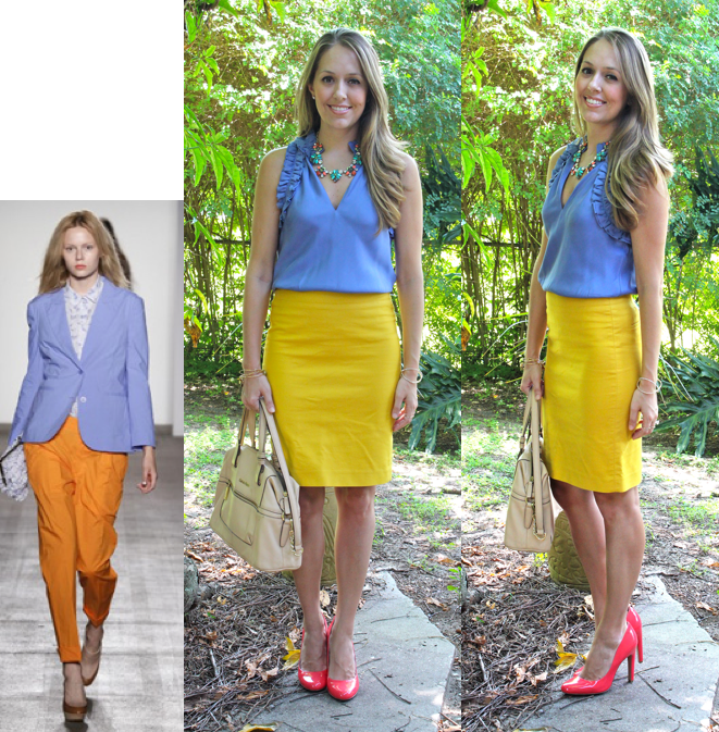 Periwinkle and Mustard