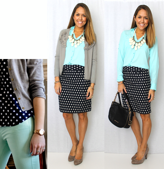 Inspiration: Navy Polka Dots