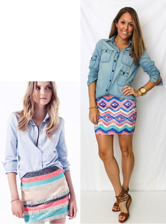 Tribal Print Skirt