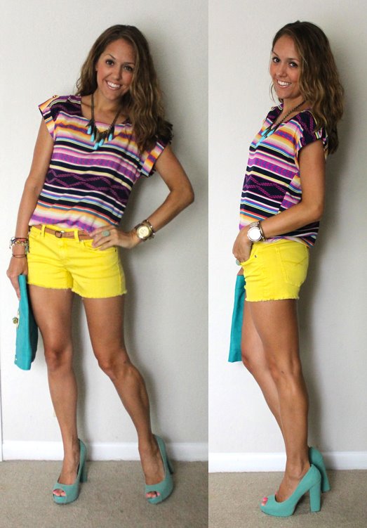 Printed Striped Top