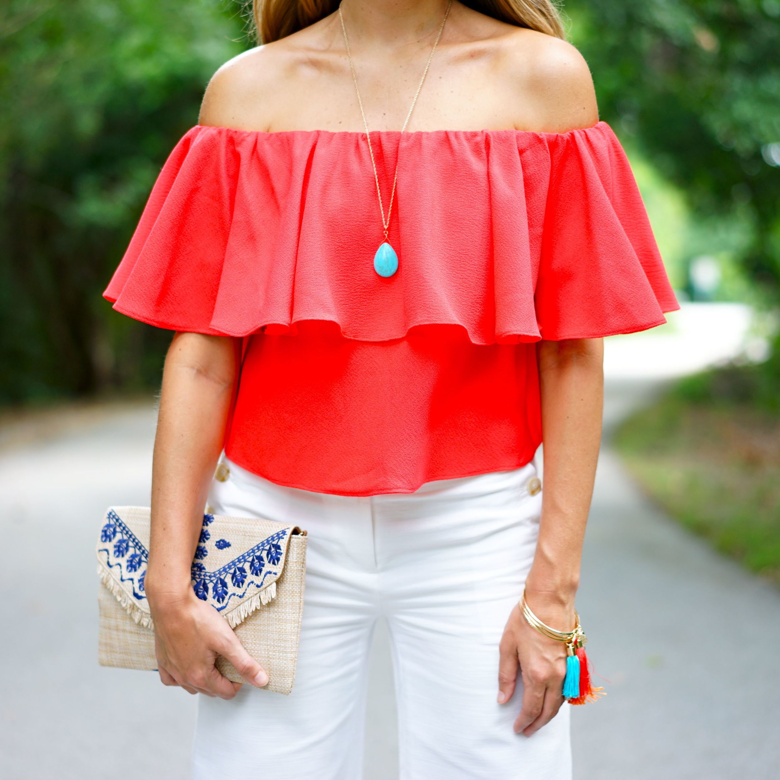 Today's Everyday Fashion: Turquoise and Red — J's Everyday Fashion