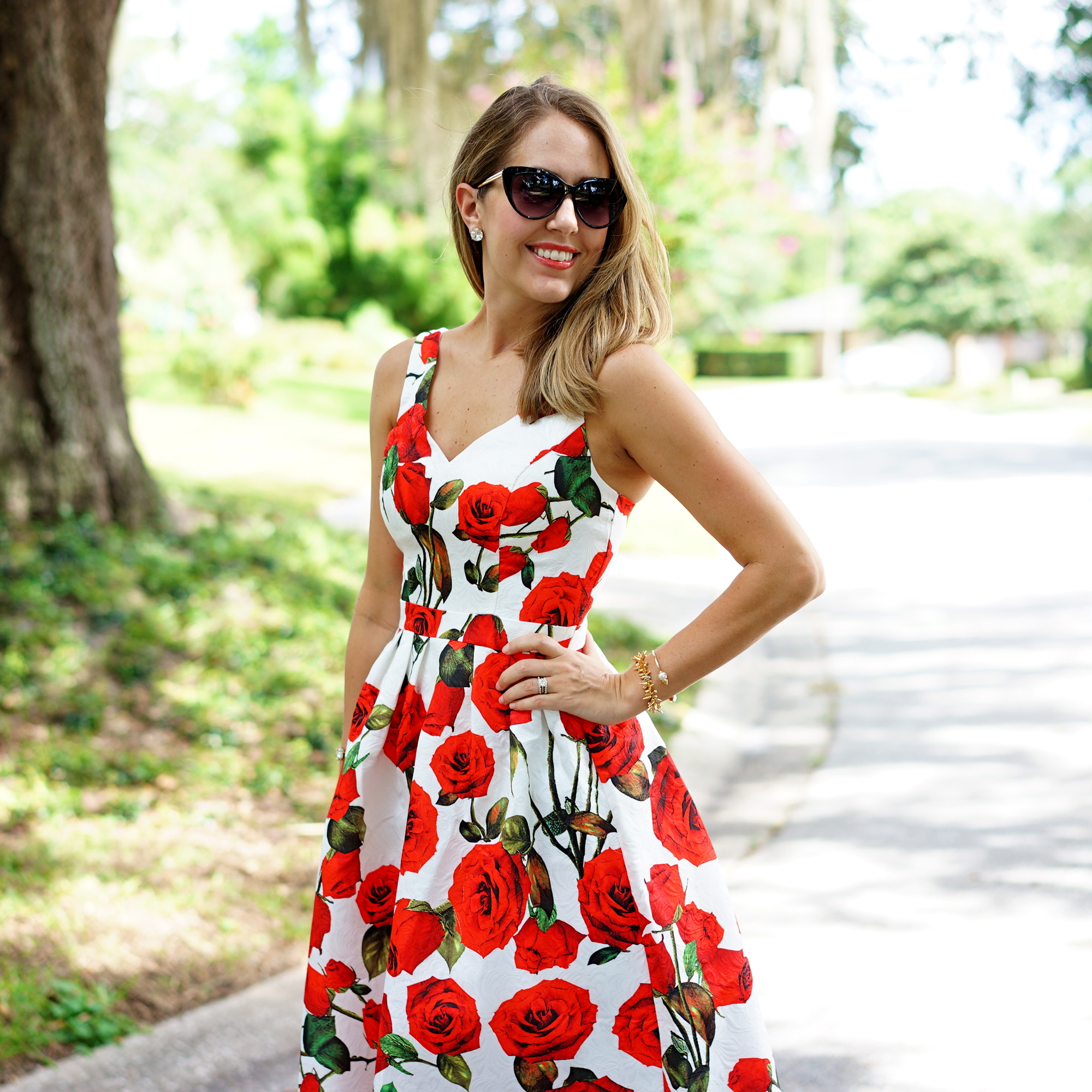 Bandit campingvogn virkningsfuldhed Today's Everyday Fashion: Red Rose Dress — J's Everyday Fashion