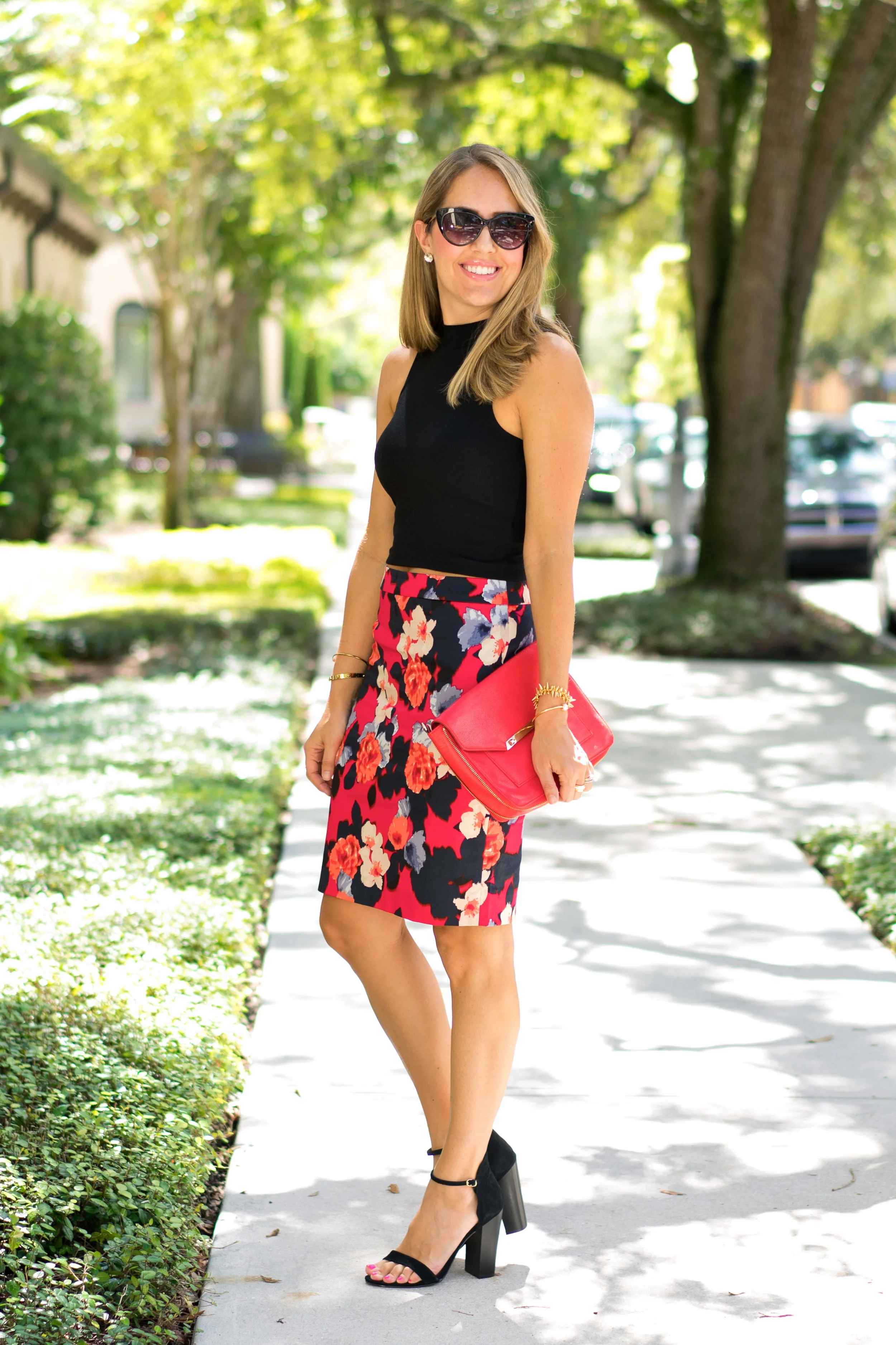 Today's Everyday Fashion Floral Pencil Skirt — J's Everyday Fashion