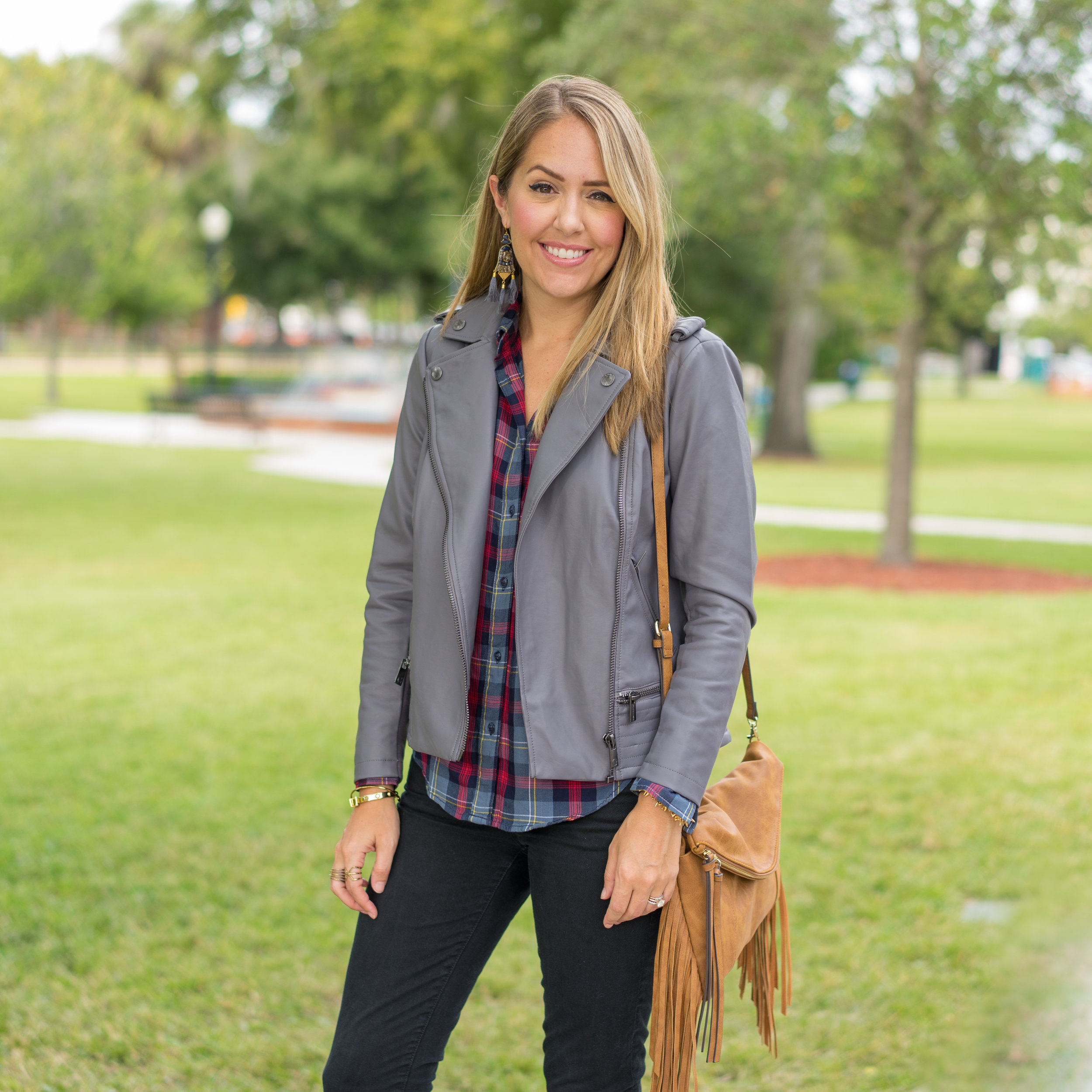 Today's Everyday Fashion Gray Leather Jackets — J's Everyday Fashion