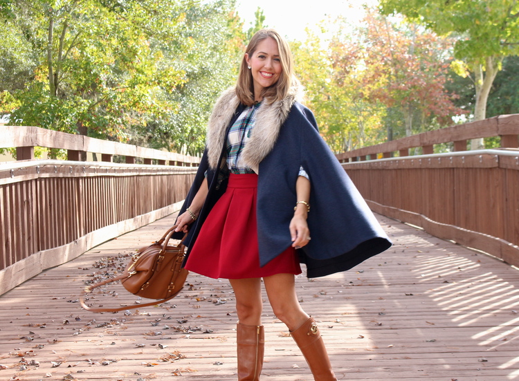 Navy+cape,+plaid+top,+red+skirt,+riding+boots.jpeg