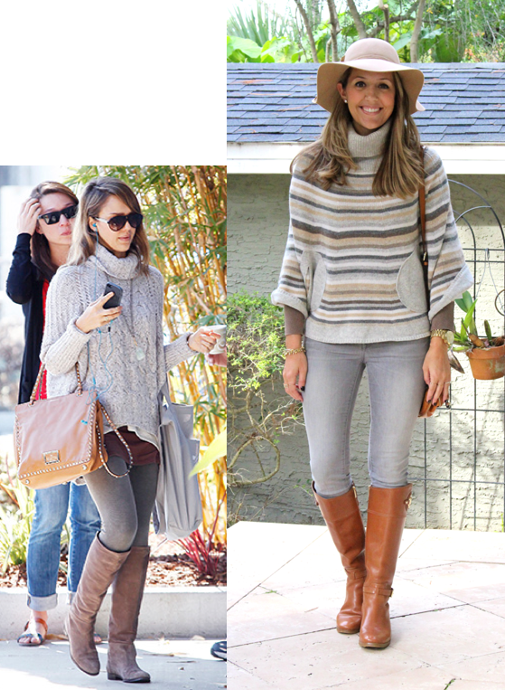 Look+for+less-+Jessica+Alba+gray+and+brown+sweater+and+boots+outfit.png