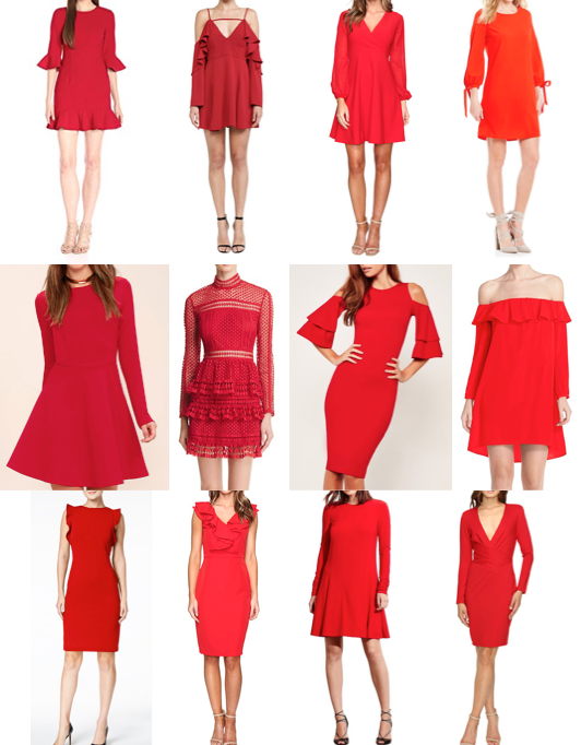 red everyday dress