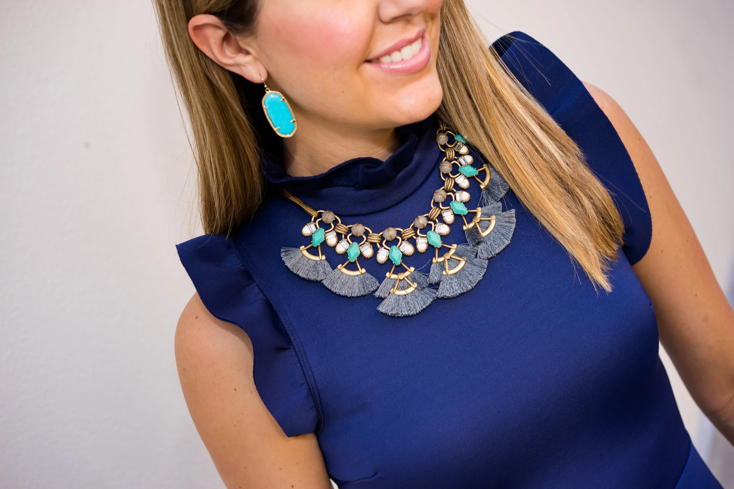 black dress turquoise jewelry Amy looks stunning in this new black dress by Habitat paired with gorgeous turquoise  jewelry! This vintage squash blossom necklace is a showstopper! Our jewelry  cases are overflowing with the most amazing