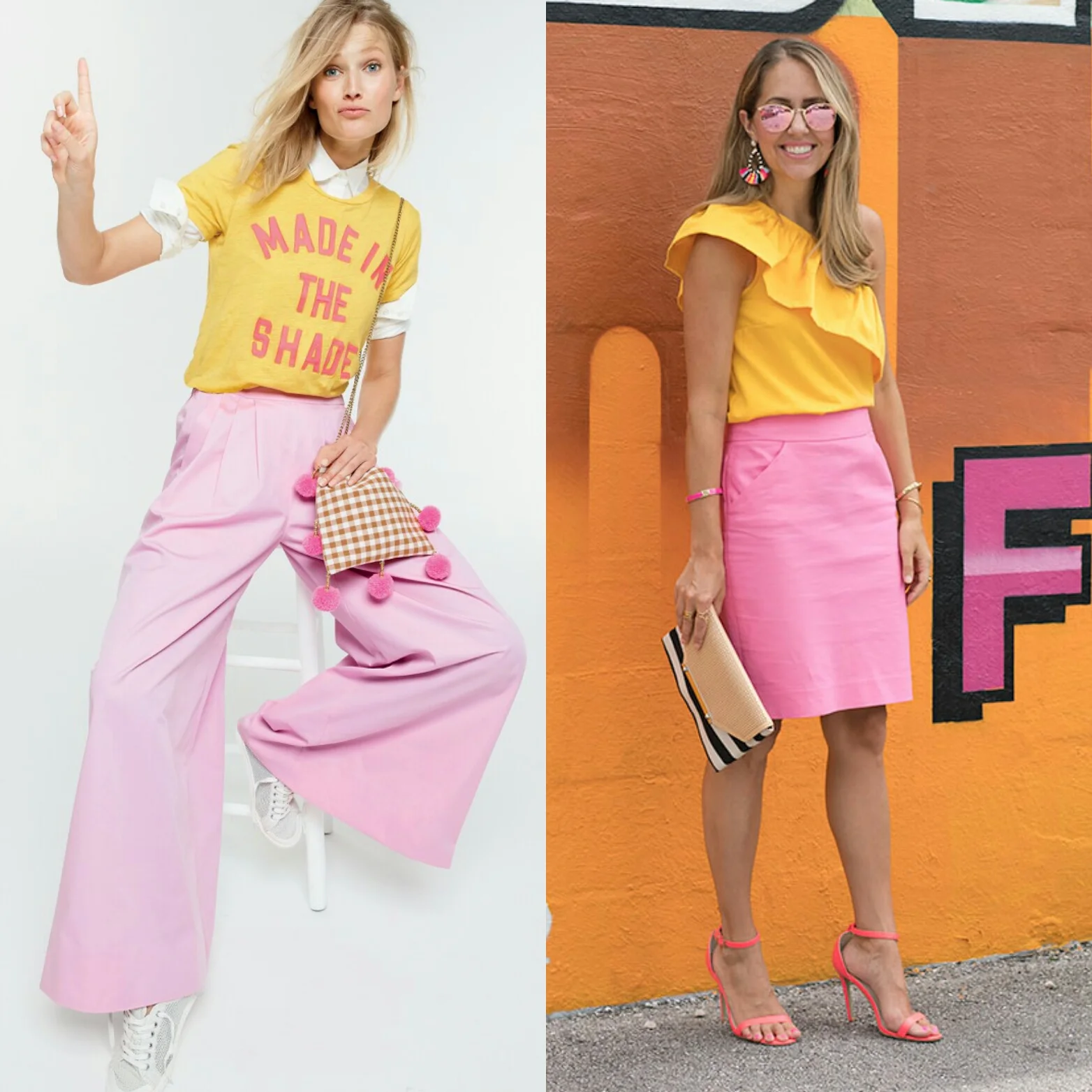 Today's Everyday Fashion: Pink and Yellow — J's Everyday Fashion