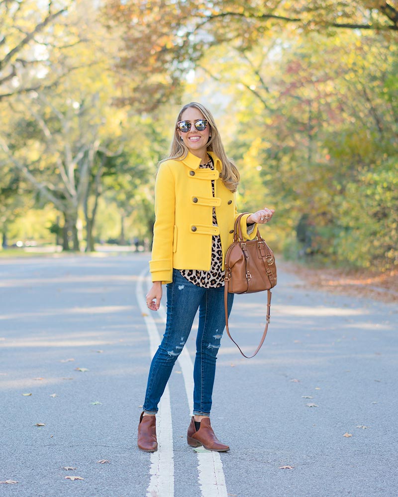 Today's Everyday Fashion: Yellow in Central Park — J's Everyday Fashion