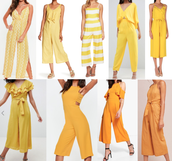 Today's Everyday Fashion: The Yellow Jumpsuit — J's Everyday Fashion