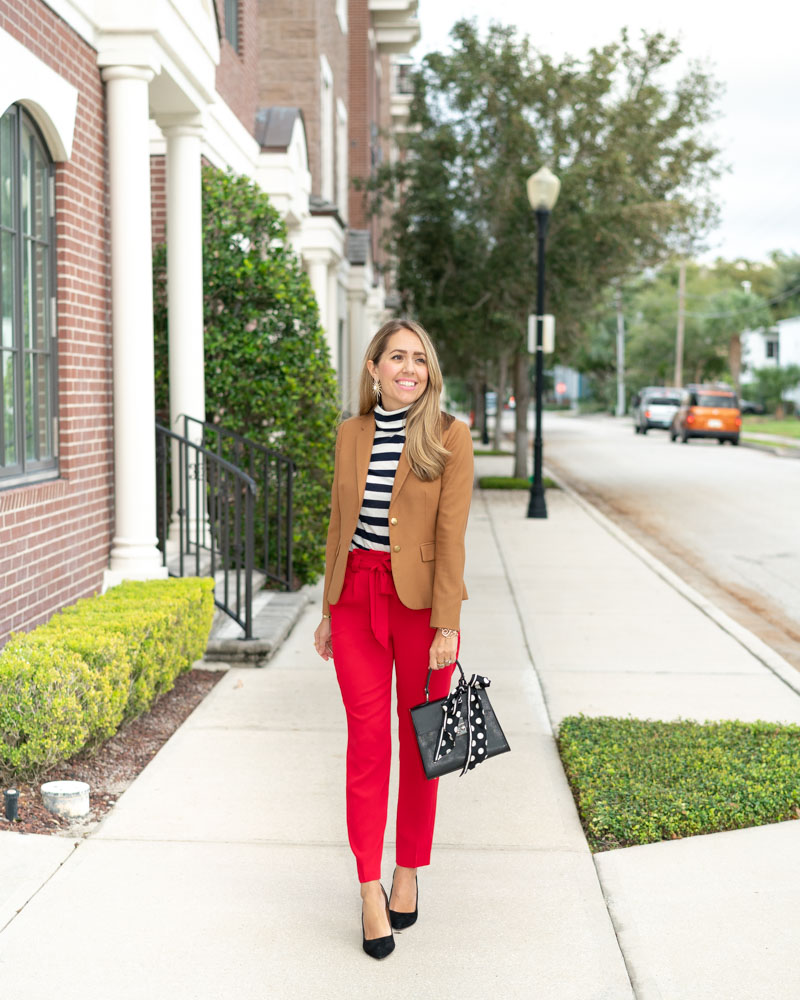 red pants outfit
