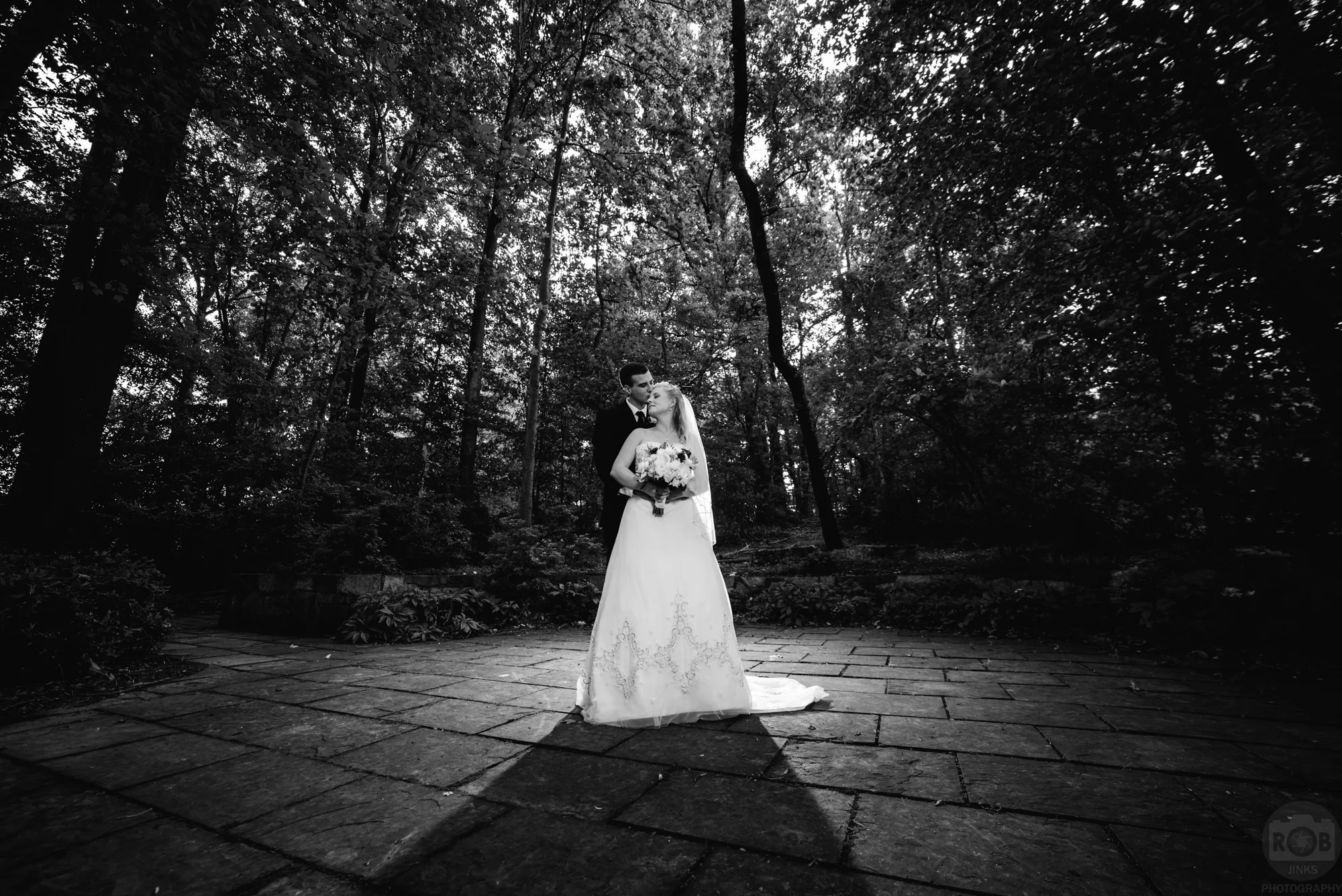 Jared and Erica's Wedding Day - Black and White Edition