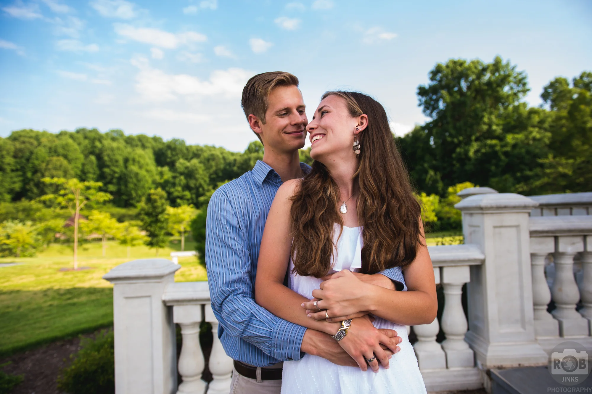 Drew and Holly's Garden Engagement Session