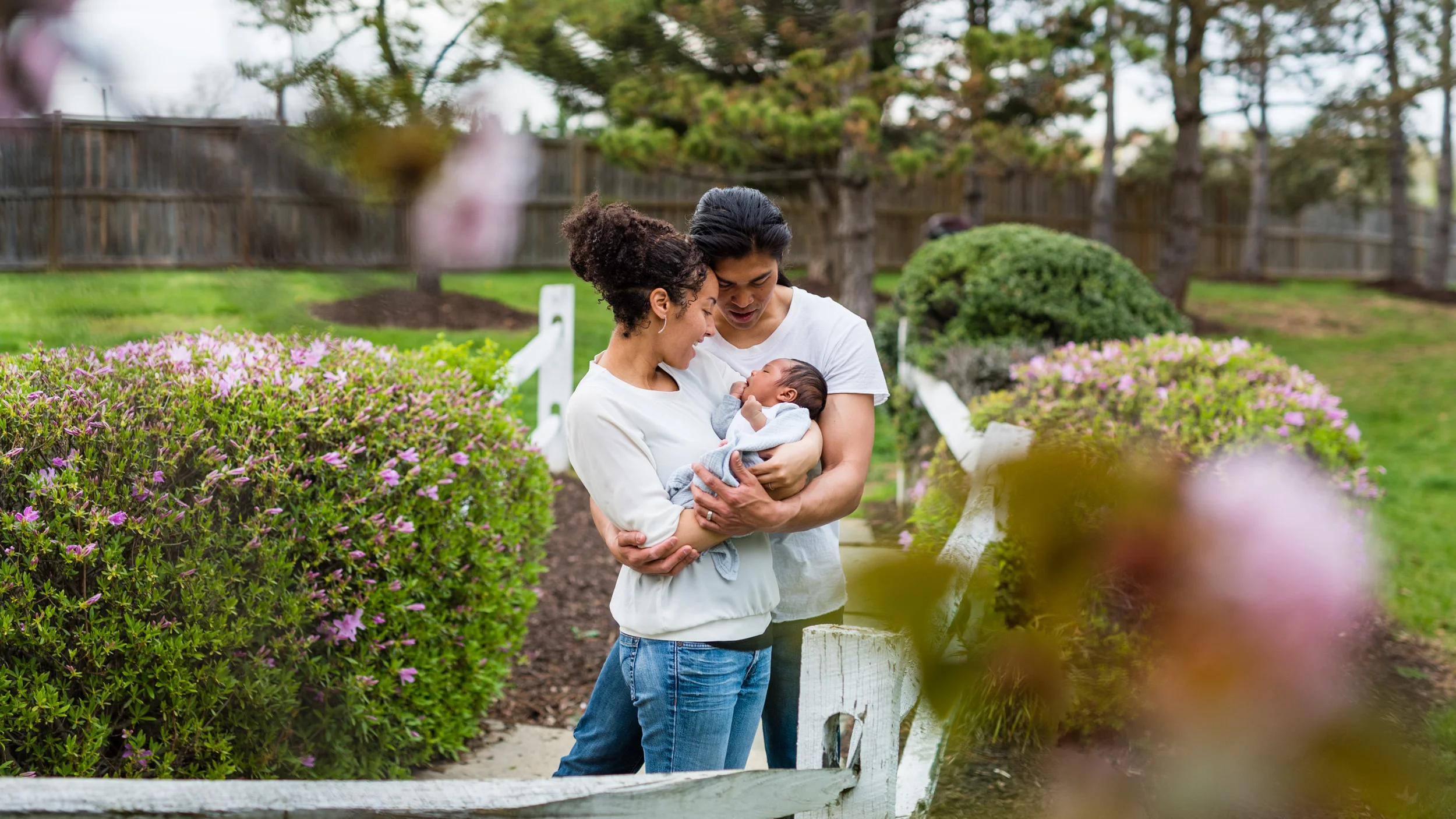  One month old baby family session in Alexandria Virginia 