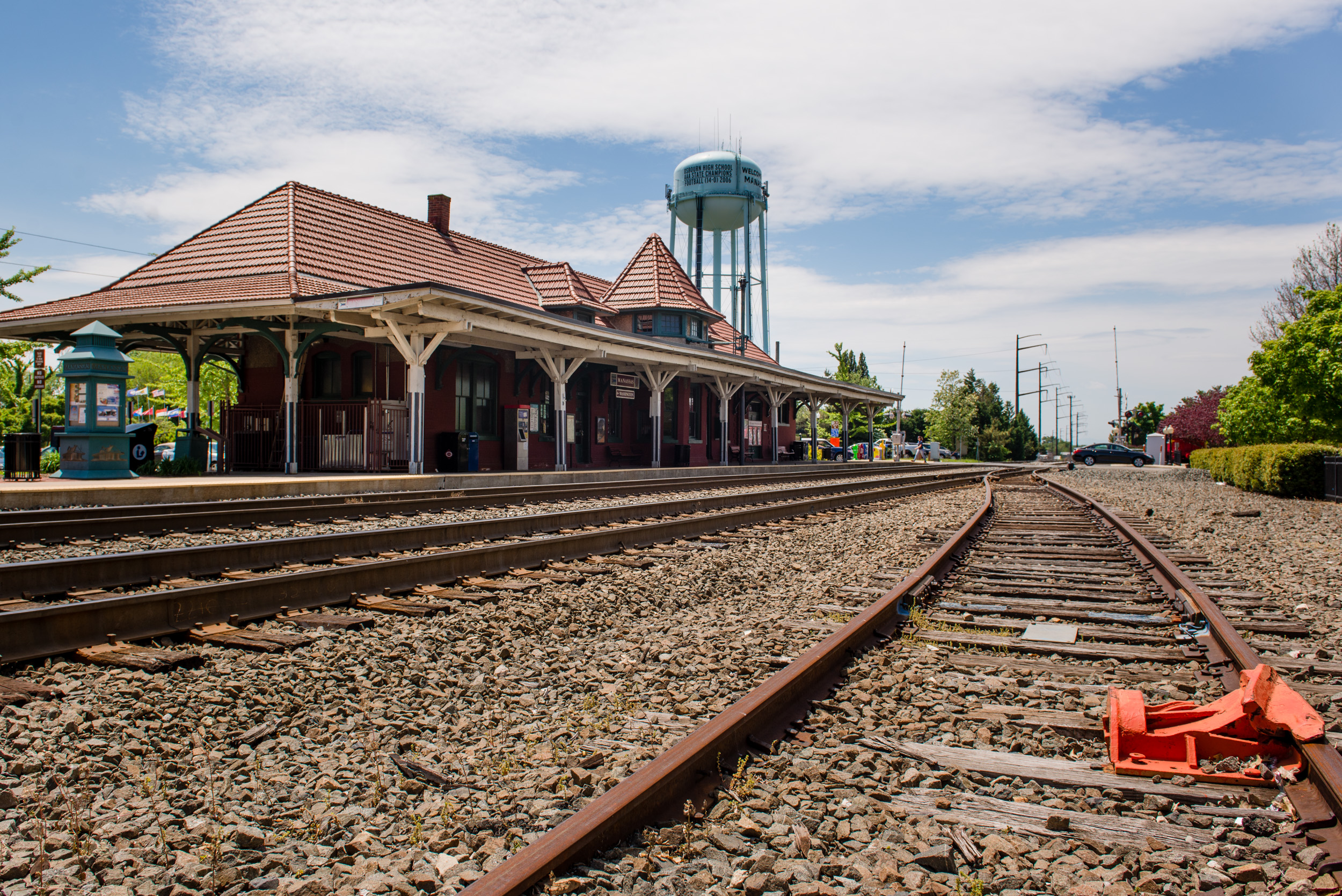  he Historic Old Town Manassas train station.&nbsp; 