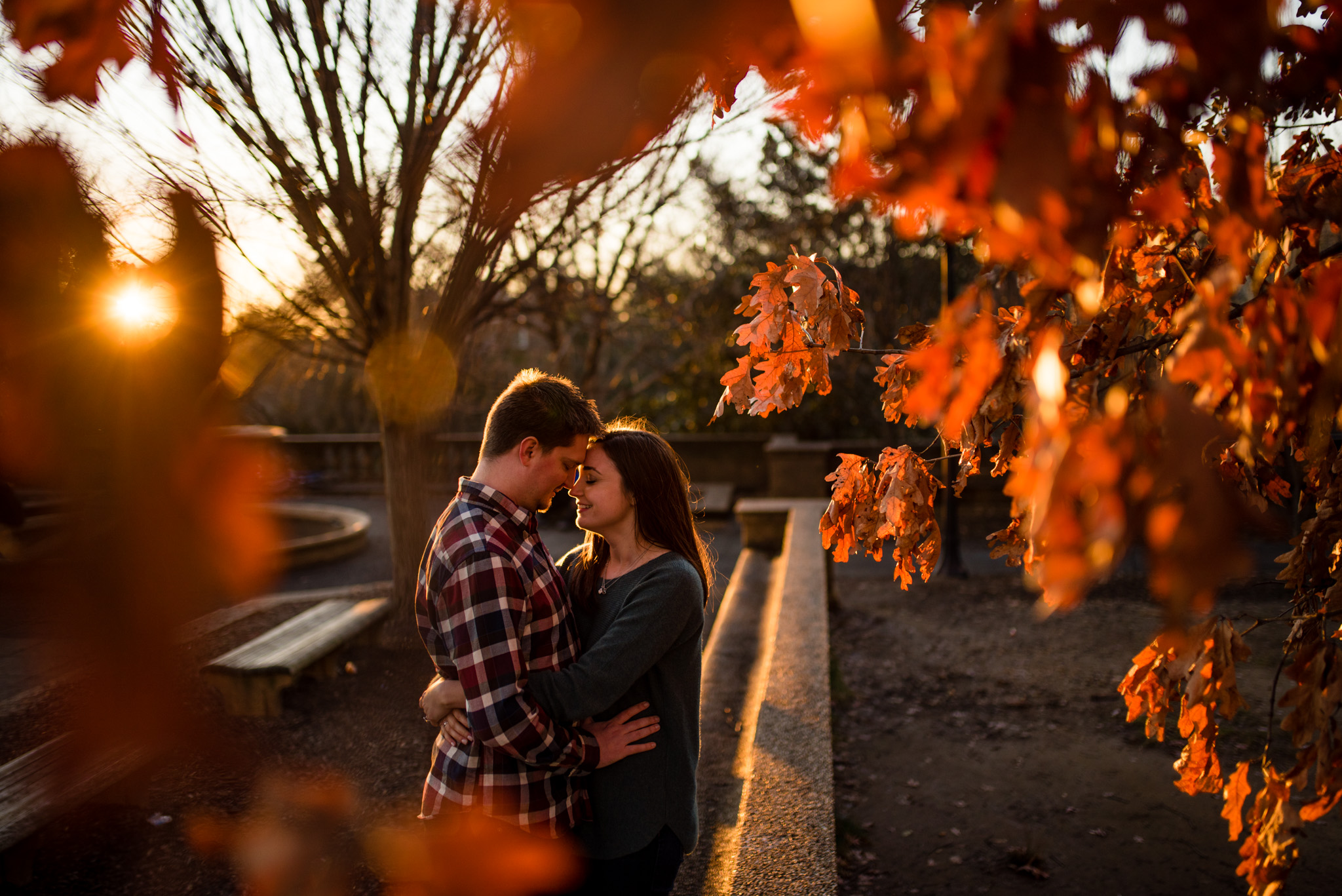  Winter engagement session at Meridian Hill Park 