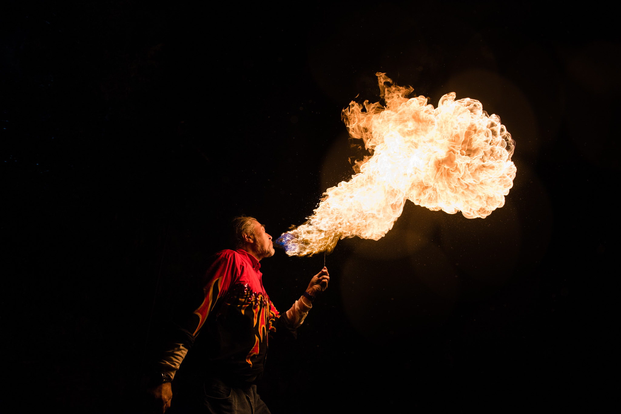 Fire Breather at the Night of the Living Zoo