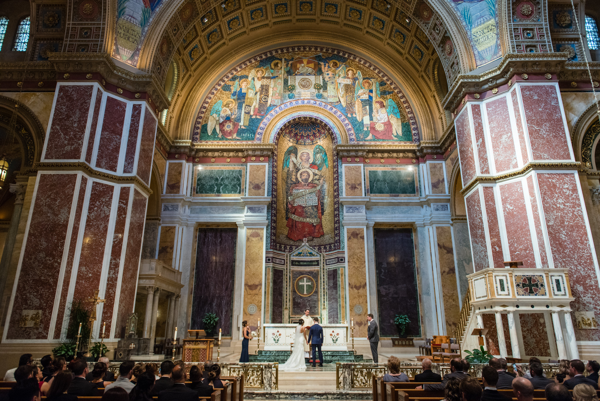 Catholic wedding photos in DC
