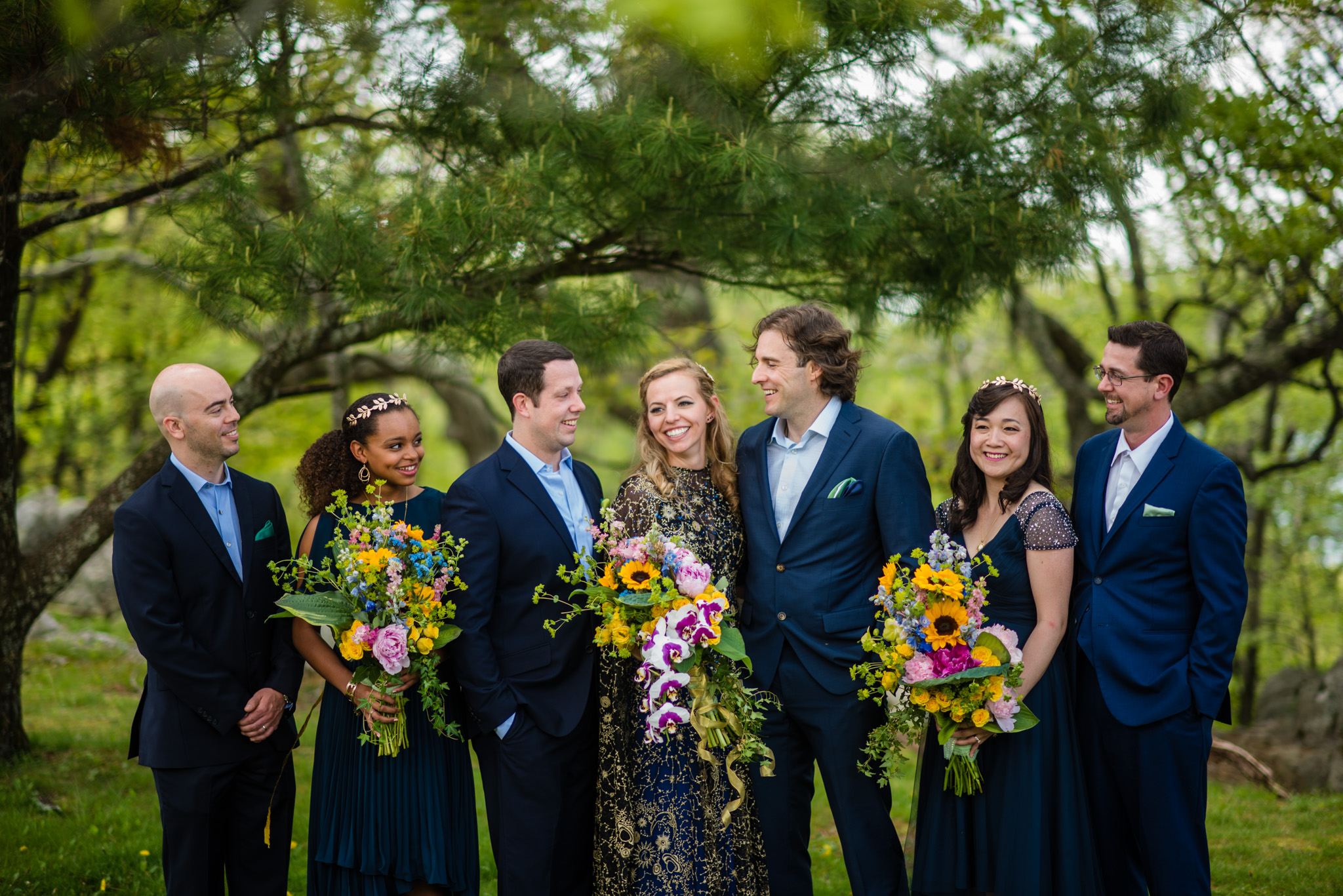 Bridal party in the Shenandoah National Park