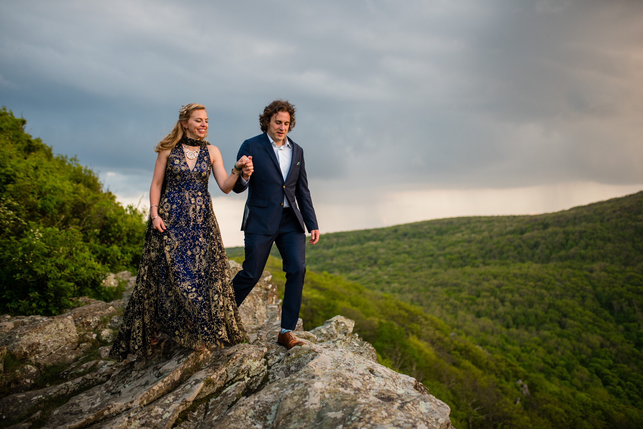 Mountaintop wedding photos