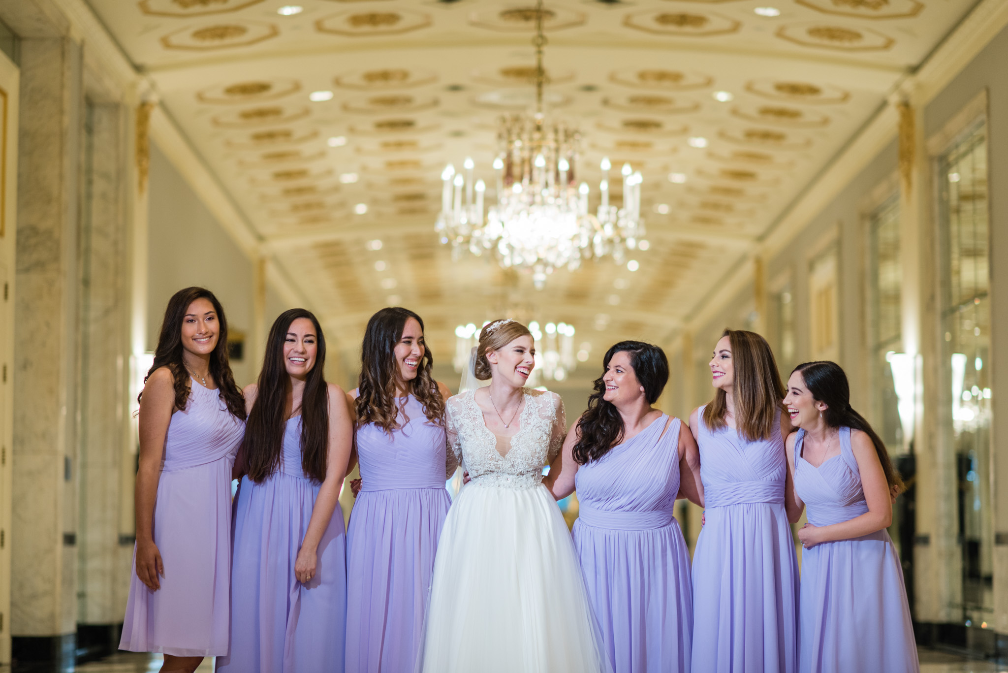 Bridal party at Mayflower Hotel DC