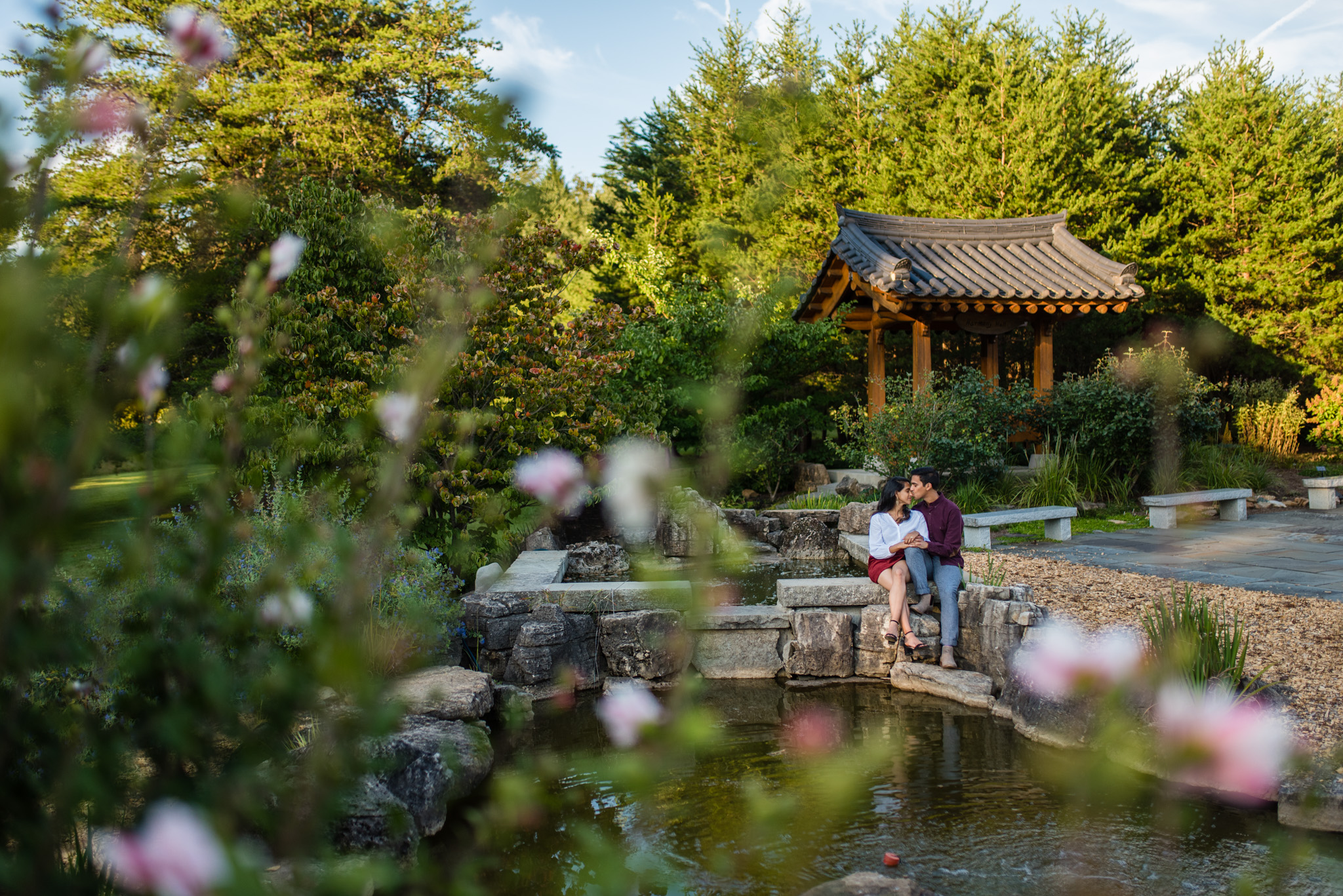 Meadowlark Botanical Gardens Engagement Session Rishi And Sapna