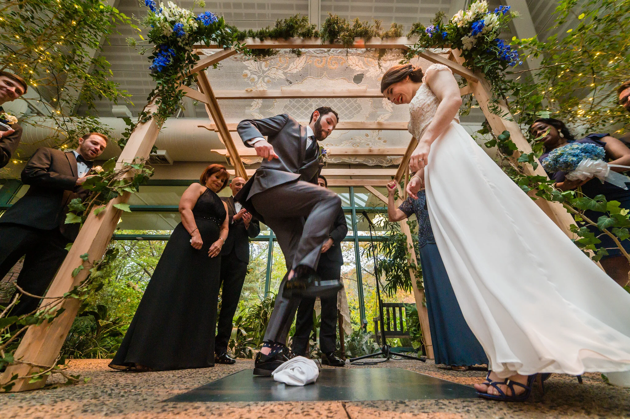  Wedding ceremony at Meadowlark Gardens Atrium 