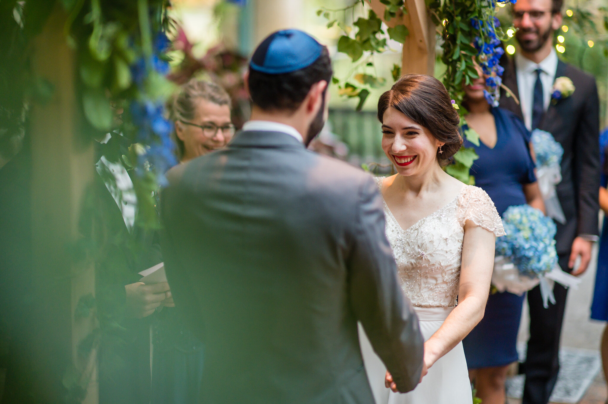 Jewish wedding ceremony at Meadowlark Gardens Atrium
