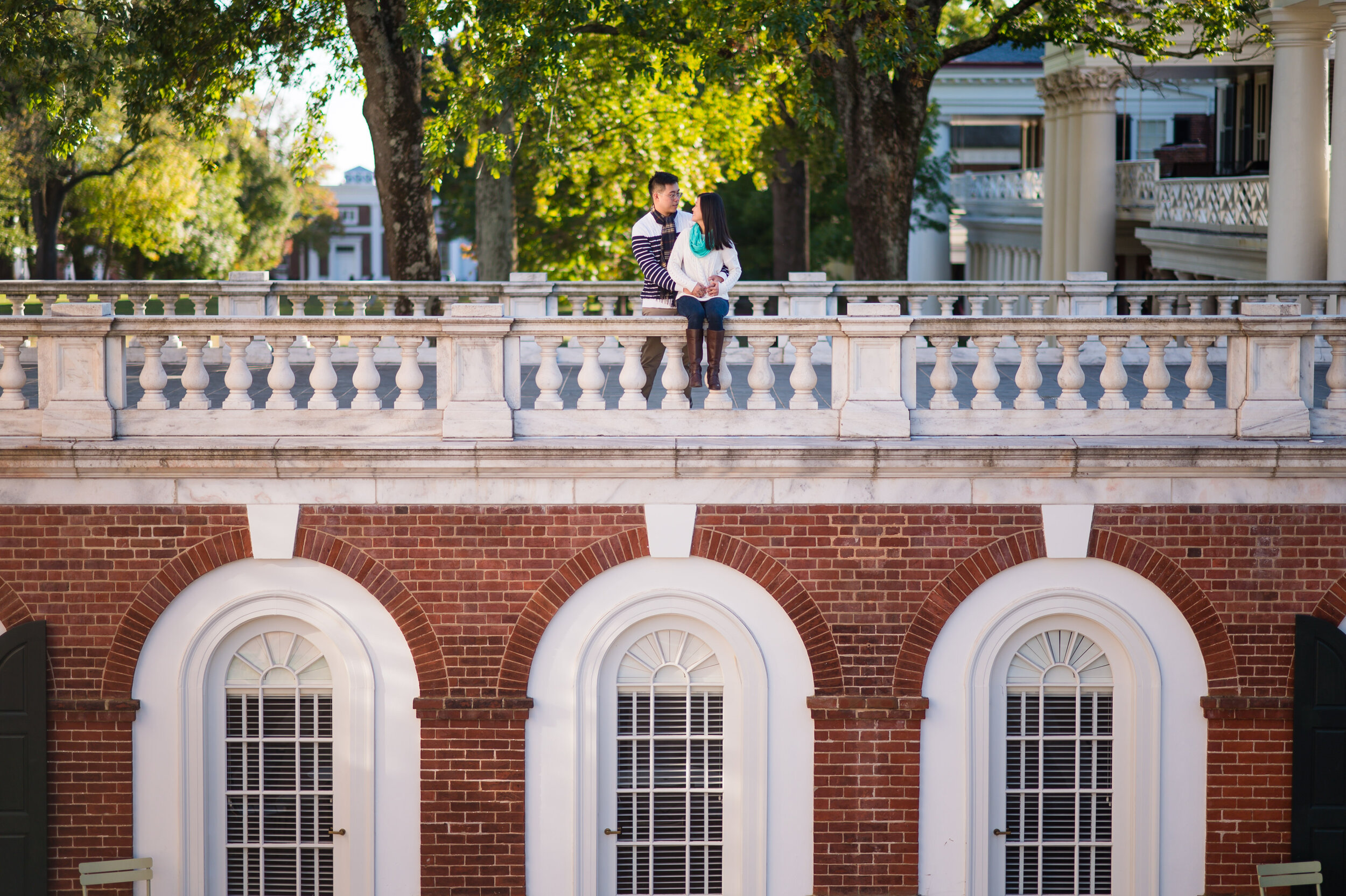 University of Virginia engagement session