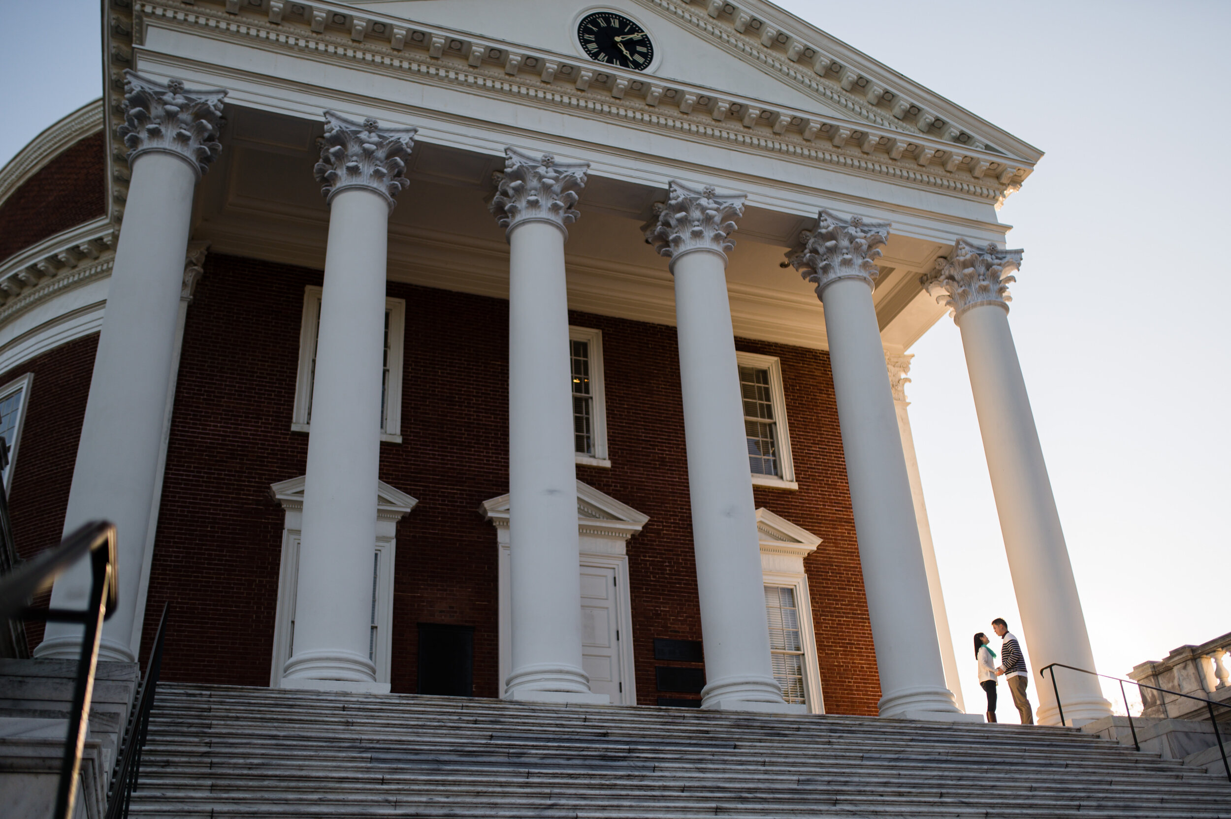 Engagement session at UVA, Charlottesville Virginia