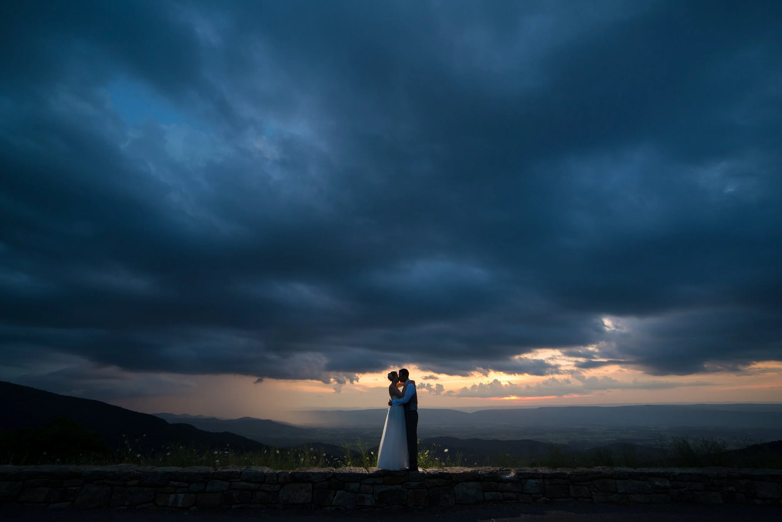  My first wedding in the Shenandoah National Park. 