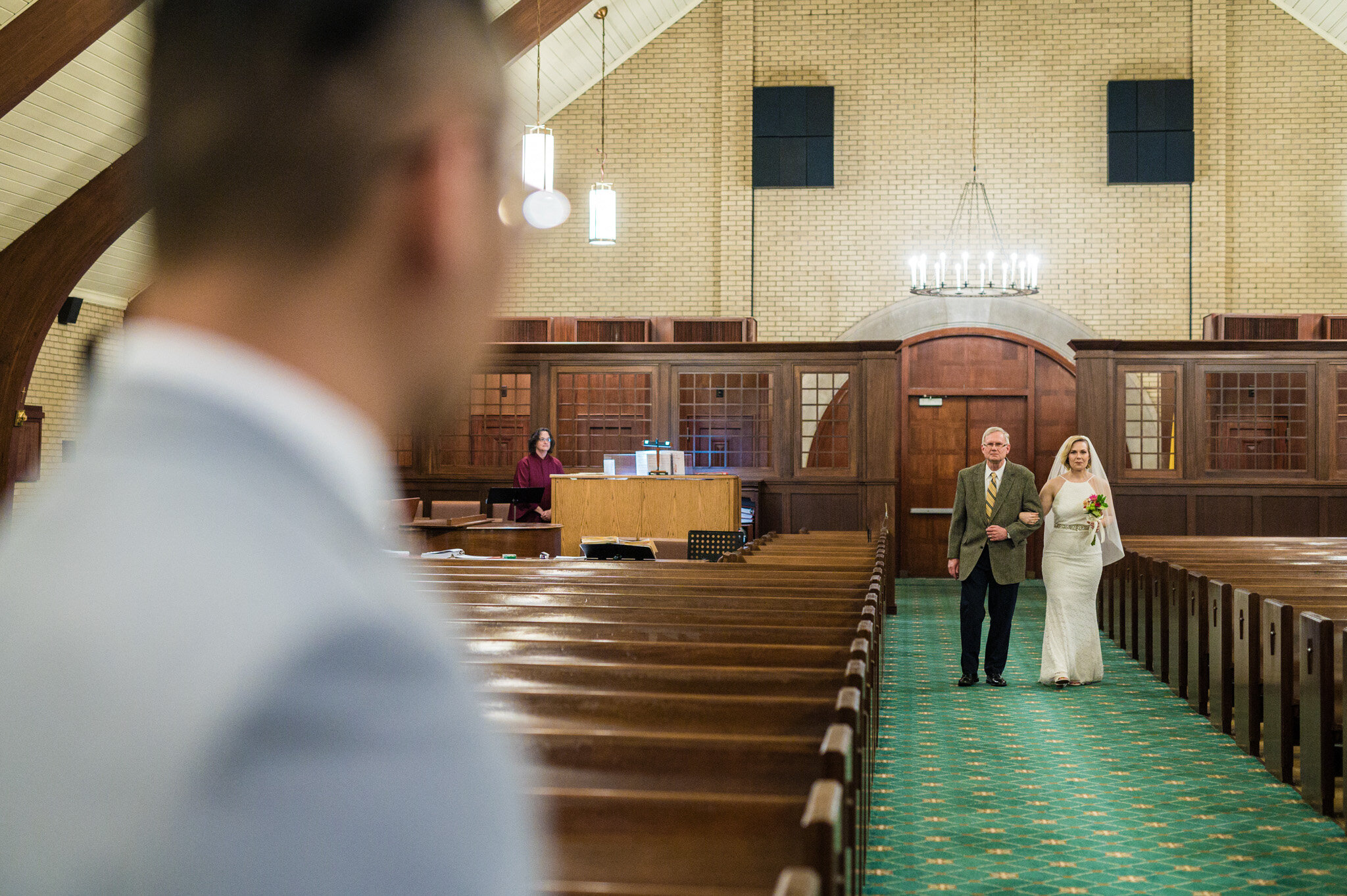 Wedding elopement ceremony at St Hughes