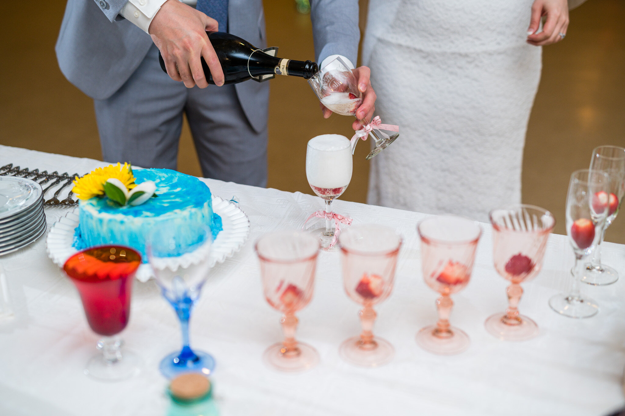 Wedding reception toasts during COVID19 outbreak