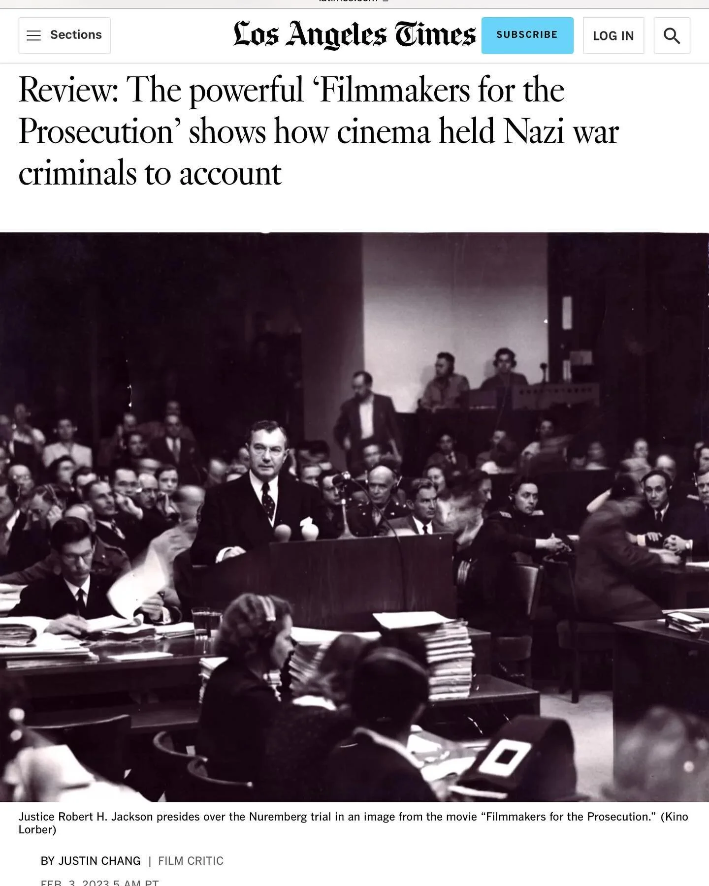 A rave review in the @latimes
*
#filmmakersfortheprosecution opens in LA at the @lumierecinemala and @laemmletheatres today.
*
#voiceover #documentaryfilm #documentarynarration